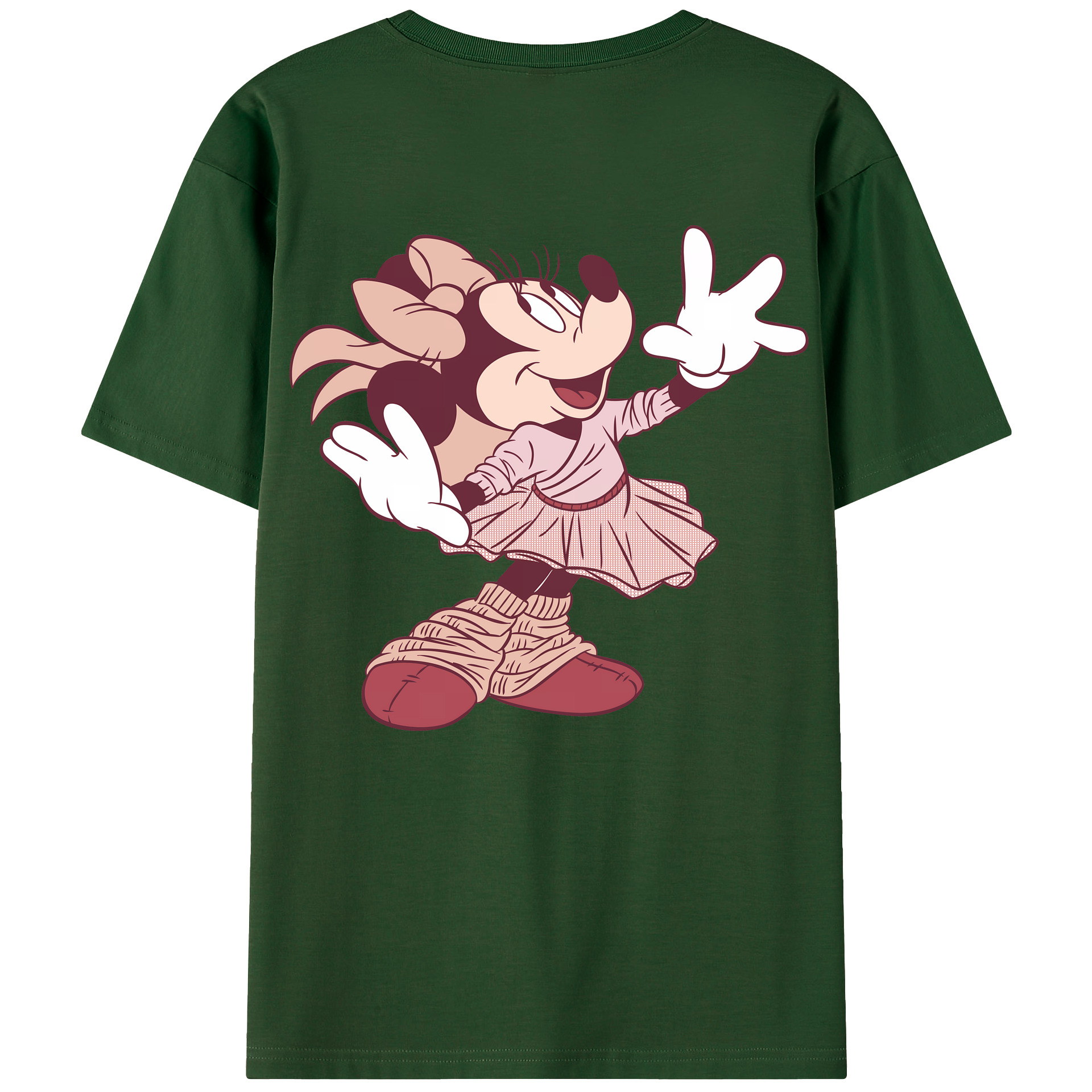 （画像用） ミッキーマウス Mickey Mouse 綿100％半袖Tシャツ（背面プリント）